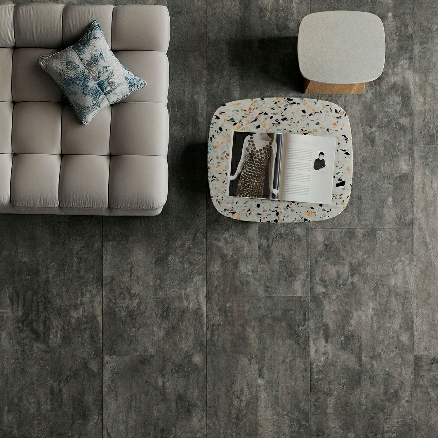Piso Vinílico SPC Concrete