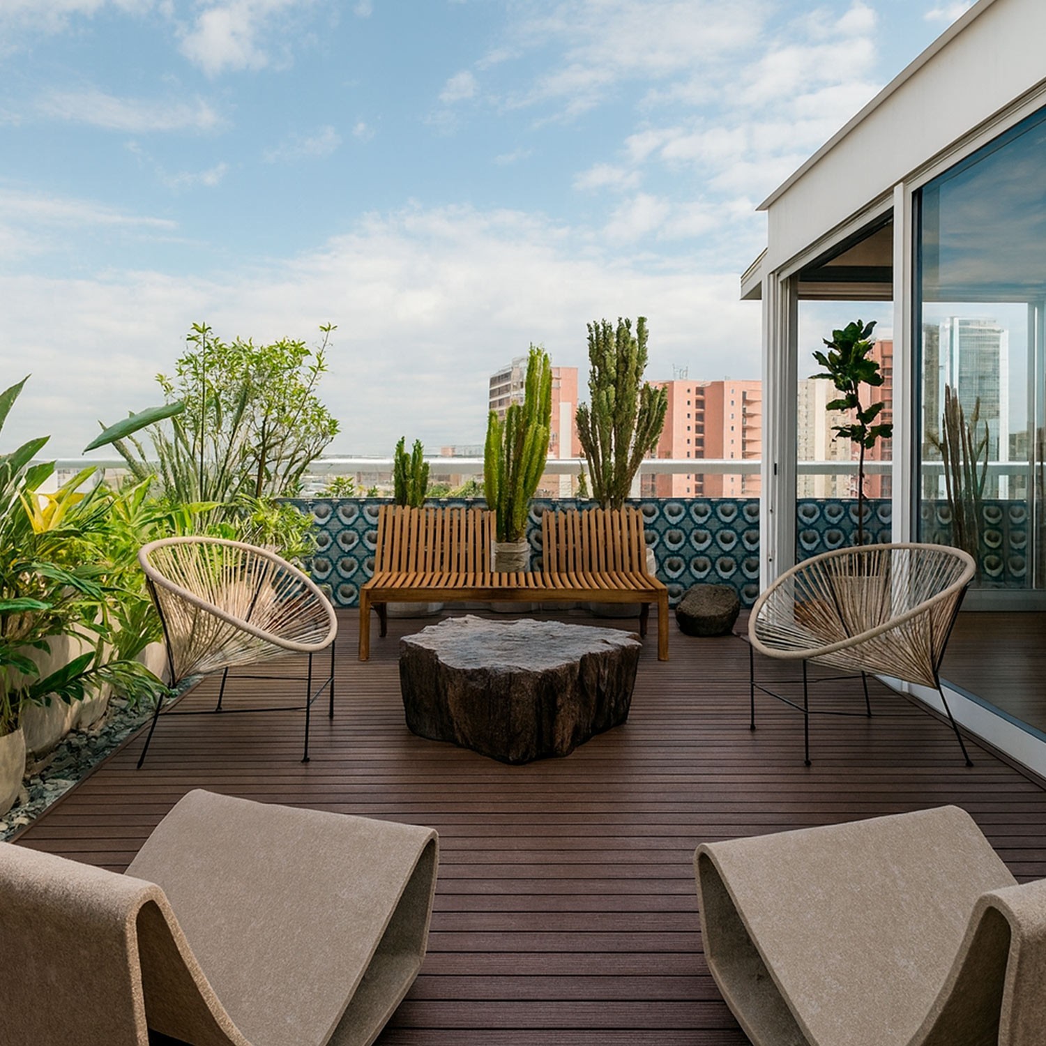 Piso Deck Residencial Teak