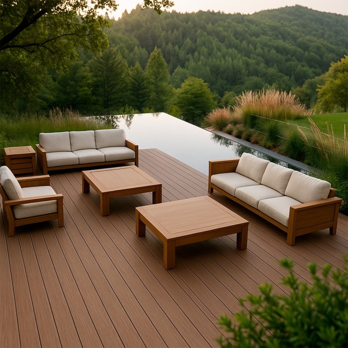Piso Deck Residencial Teak
