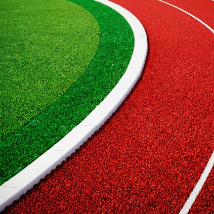 Pasto Sintético Deportivo Rojo 2