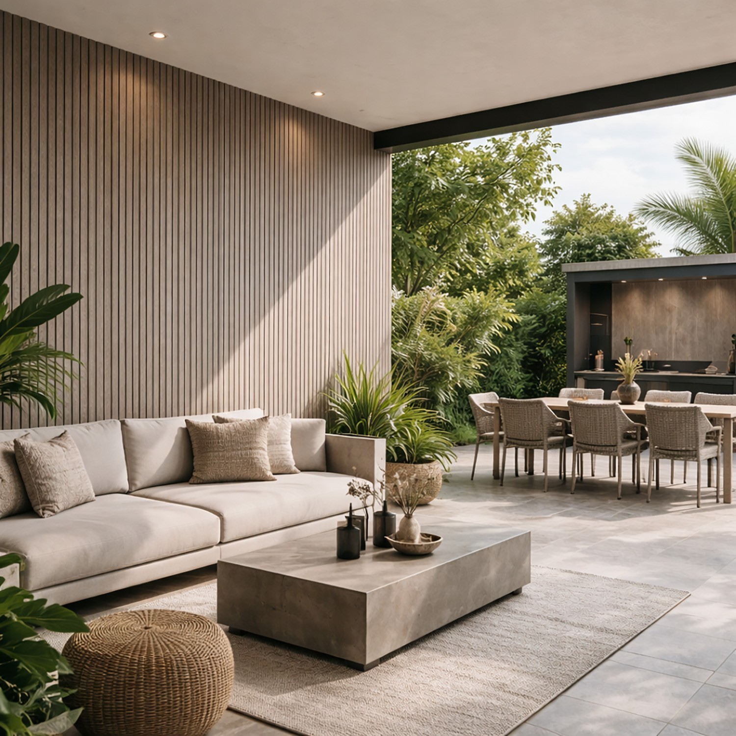 Muro Lambrín WPC Exterior Silver Gray