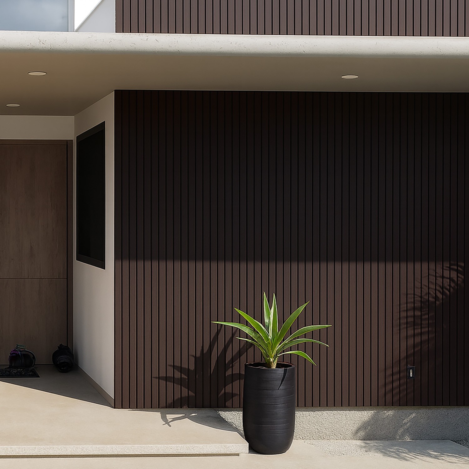 Muro Lambrín WPC Exterior Redwood