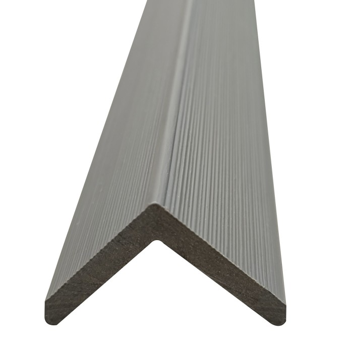 Ángulo Lambrín WPC Exterior Silver Gray Tekno-Step
