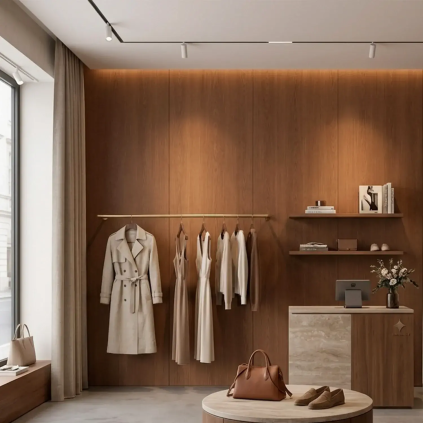 Panel PVC Laminado Interior Walnut Elipse Tekno-Step 2