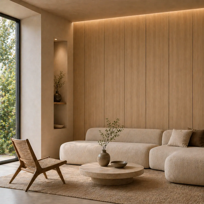 Panel PVC Laminado Interior Cocoa Ash Tekno-Step