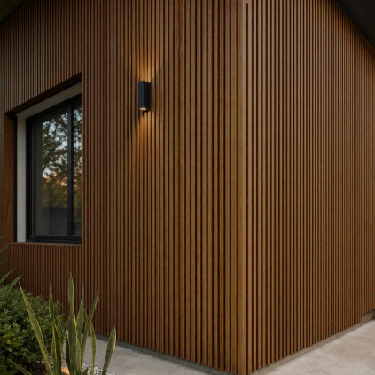 Ángulo Lambrín WPC Exterior Teak Tekno-Step 2