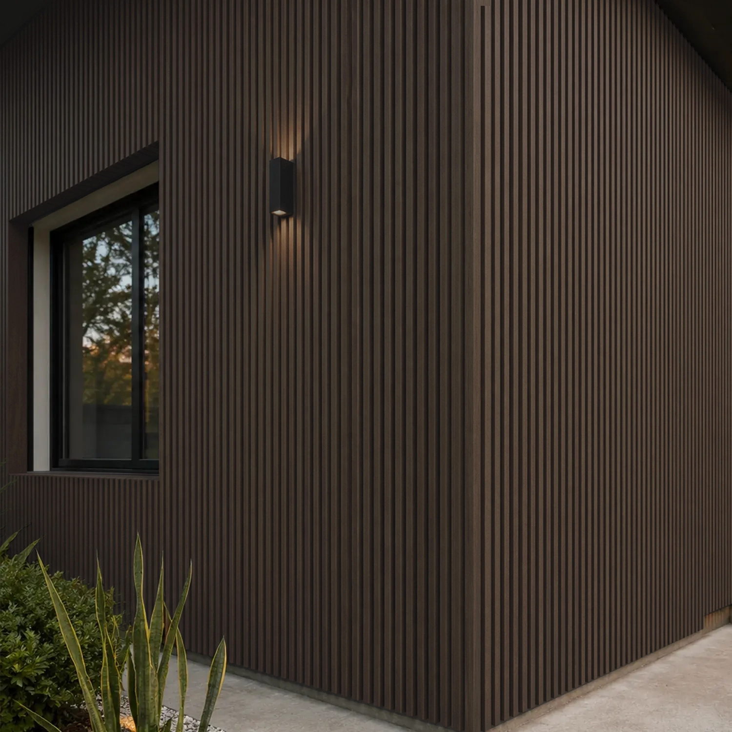 Ángulo Lambrín WPC Exterior Redwood Tekno-Step