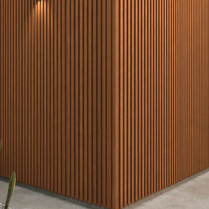 Ángulo Lambrín WPC Interior Teak Aracaju Tekno-Step