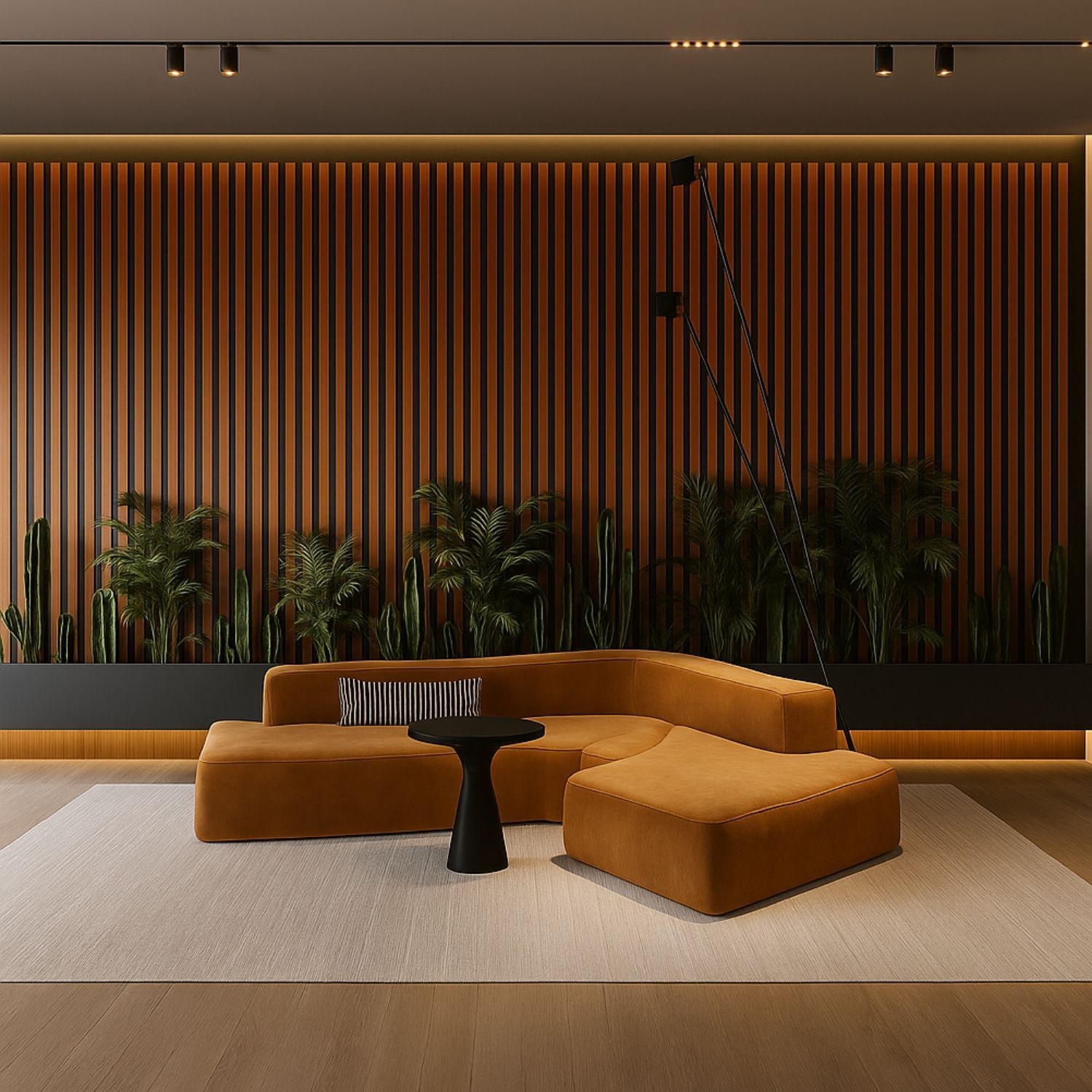 Lambrín Interior Teak Aracaju | Lambrín WPC Interior