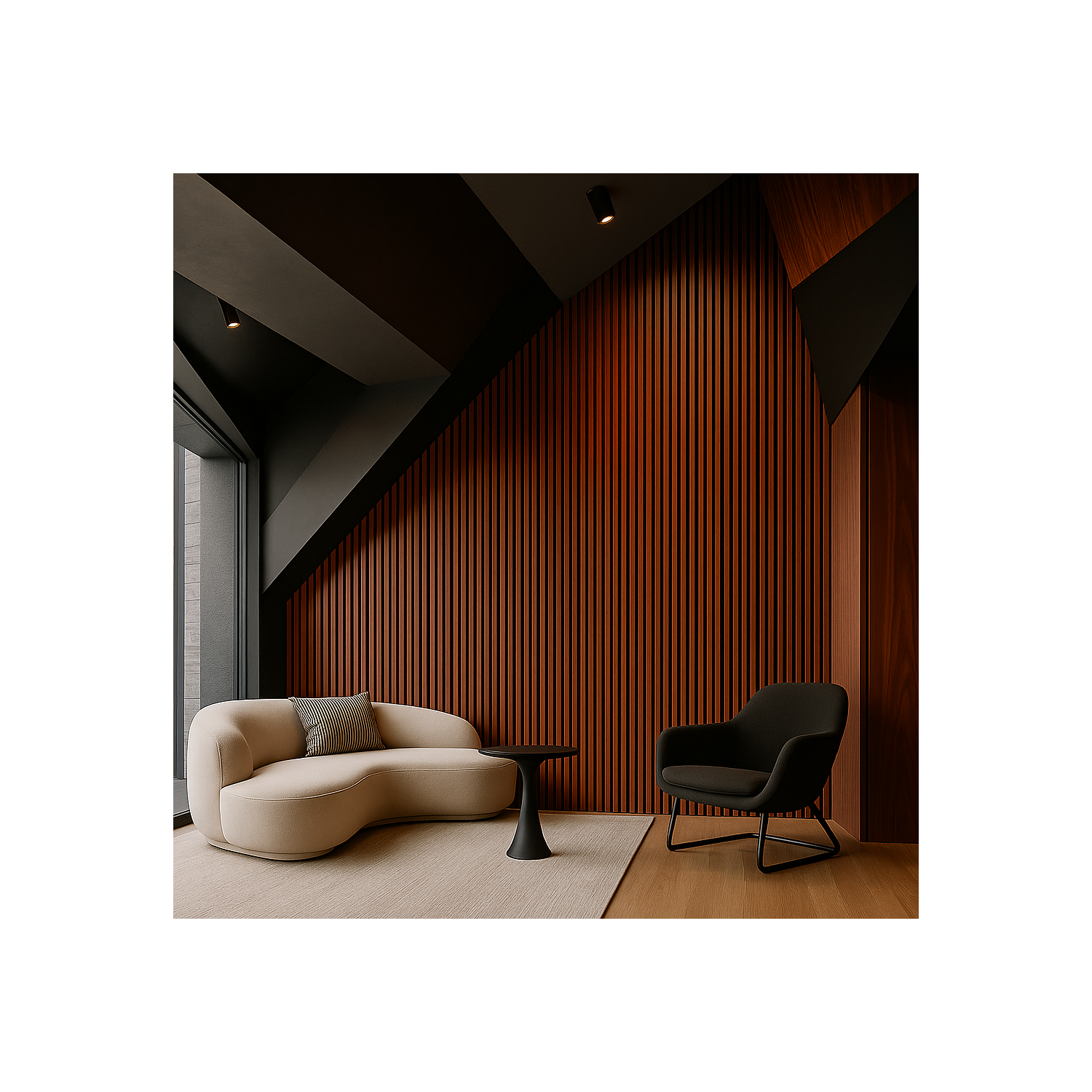 Lambrín Interior Teak Aracaju | Lambrín WPC Interior