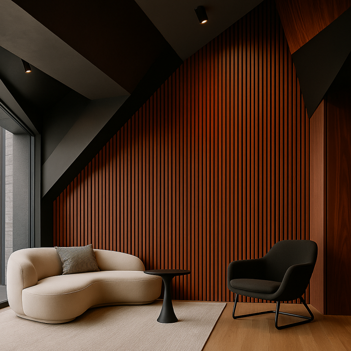 Lambrín Interior Teak Aracaju | Lambrín WPC Interior