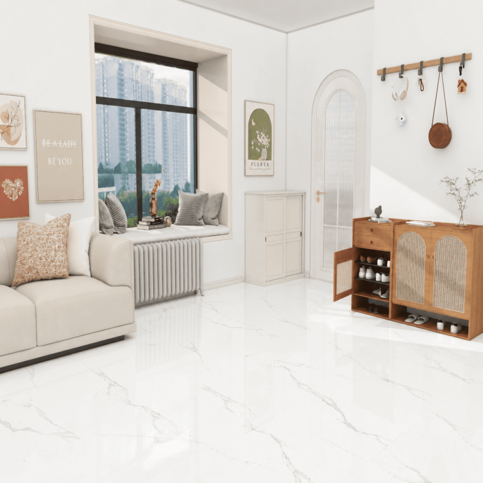 Piso Vinílico SPC Mármol Carrara Tekno-Step