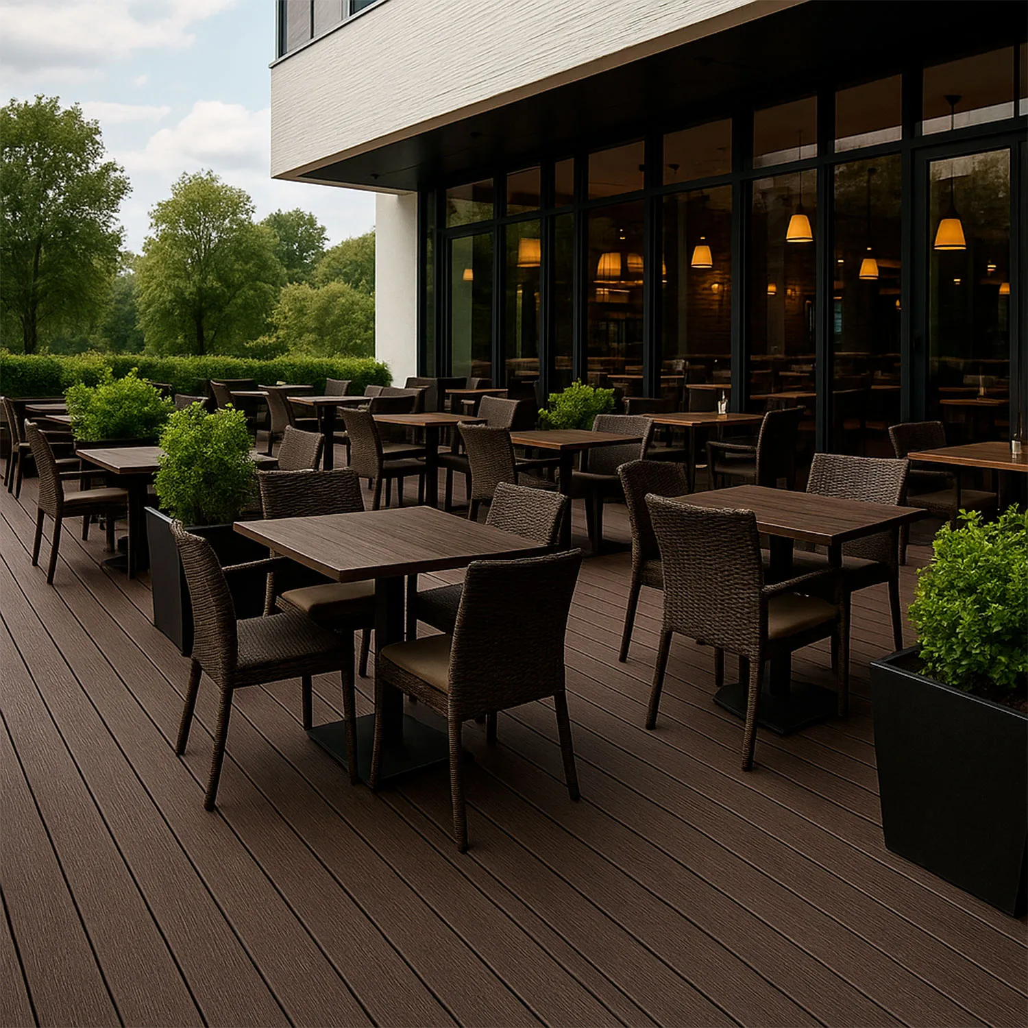 Piso Deck Sintético Comercial