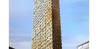 Edificio de madera en Amsterdam