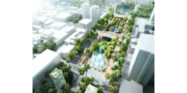 De centro comercial en ruinas, a oasis en la ciudad