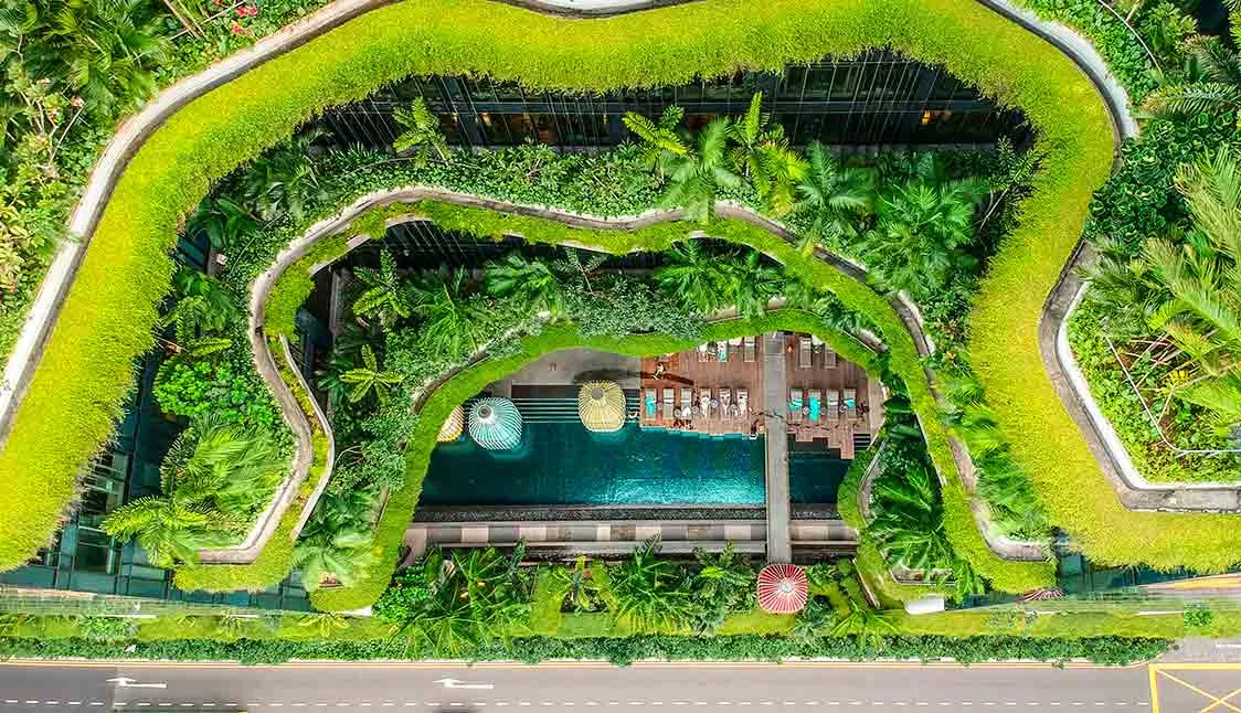 Hotel Parkroyal Singapur: Una nueva experiencia selvática