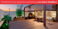 Transforma tus espacios exteriores con deck sintético