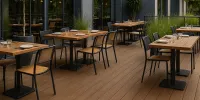 Deck Sintético Comercial: Las zonas de alto tráfico sí pueden ser elegantes. Te decimos cómo.