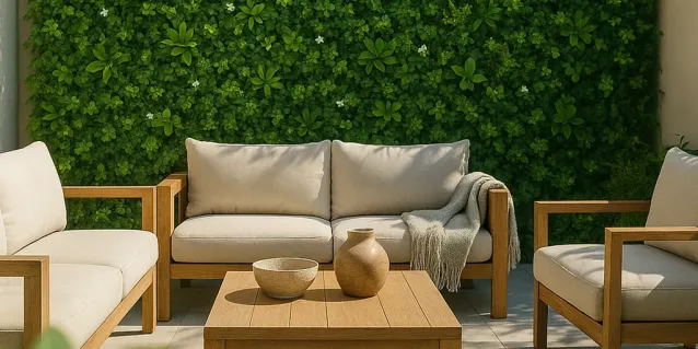 Follaje Sintético Tekno-Step: verde que no depende del clima.